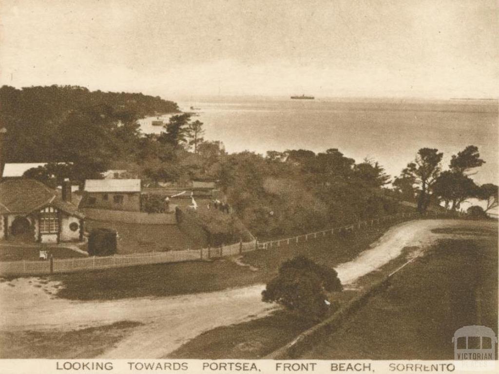 Looking towards Portsea, Front Beach, Sorrento