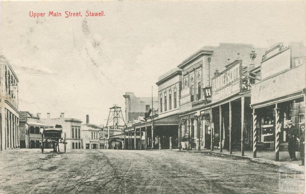 Upper Main Street, Stawell, 1909