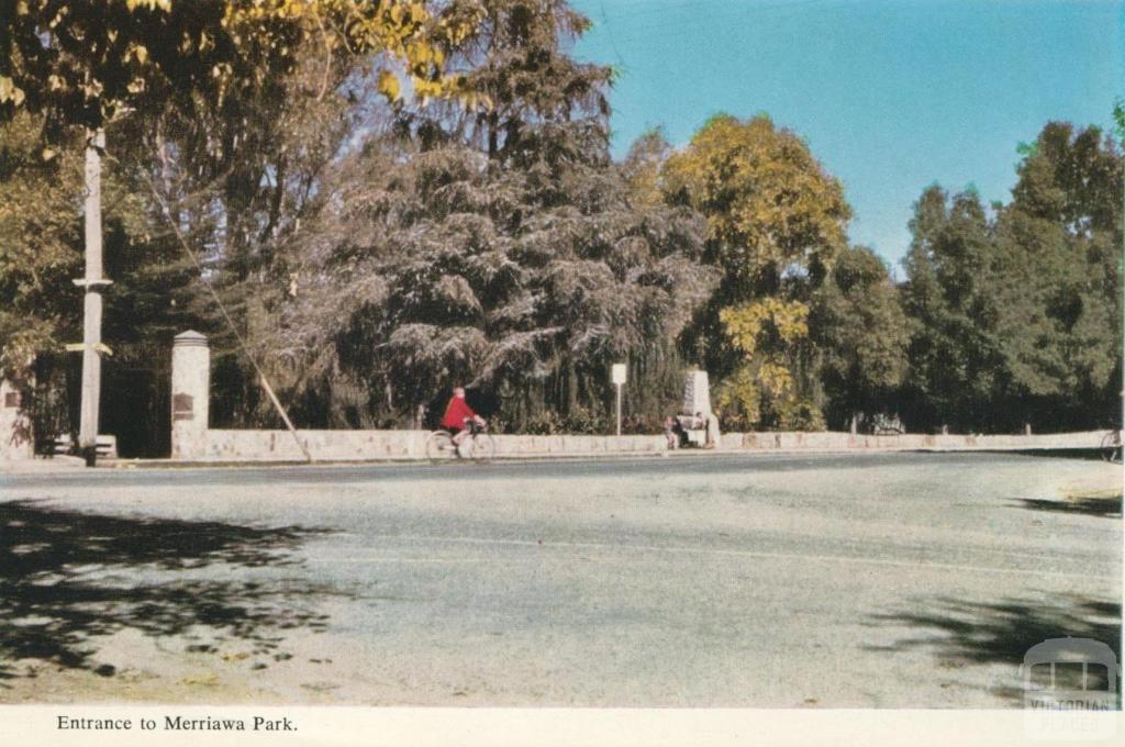 Entrance to Merriawa Park, Wangaratta