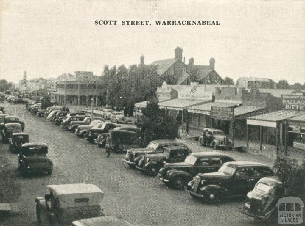 Scott Street, Warracknabeal, 1945