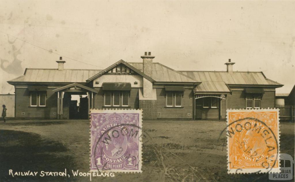 Railway Station, Woomelang, 1924