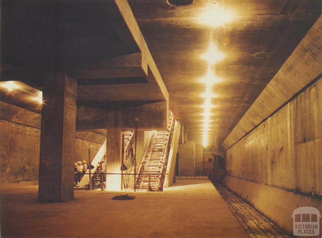 Museum Station, under construction 1971-82