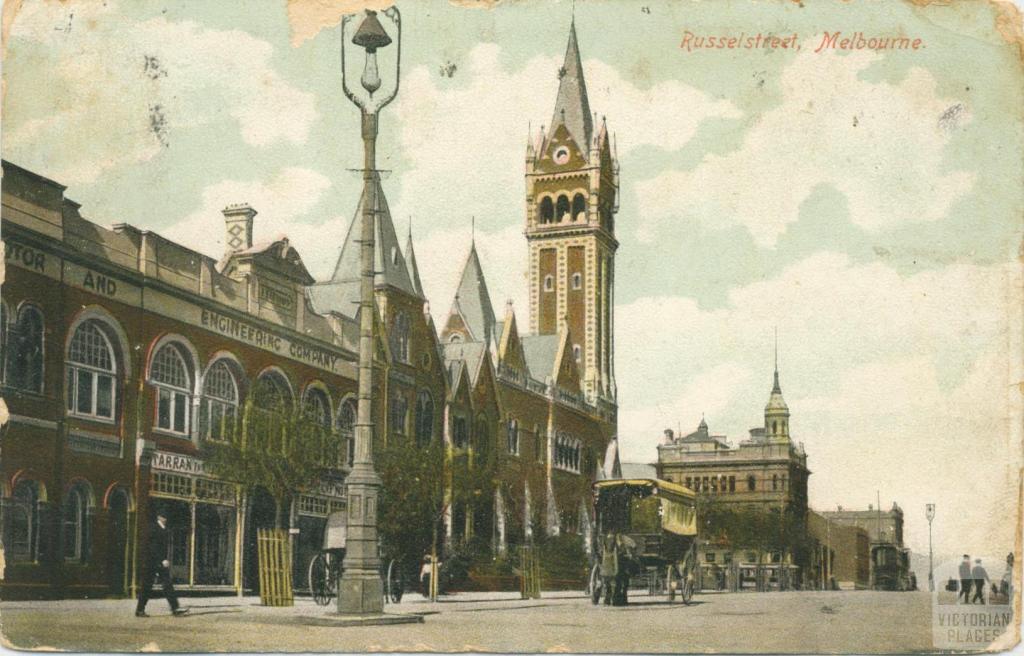 Russell Street, Melbourne, 1907