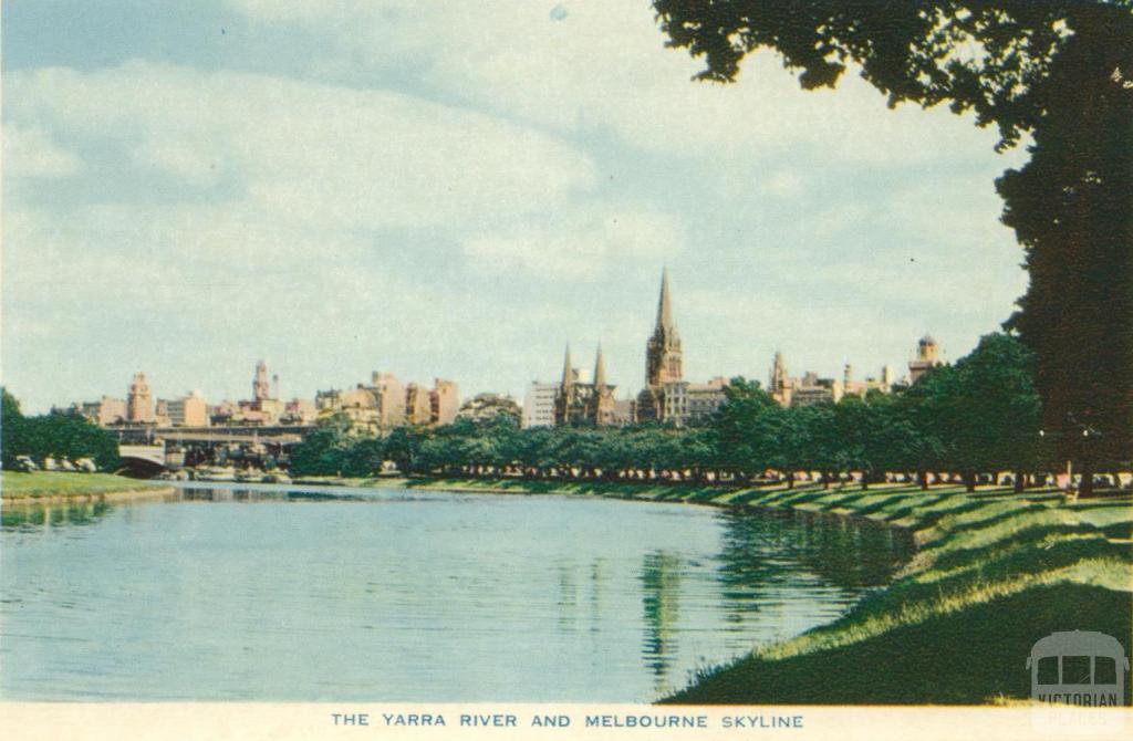 The Yarra River and Melbourne skyline