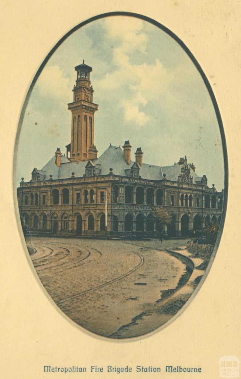 Metropolitan Fire Brigade Station, East Melbourne, 1912