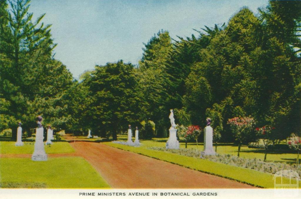 Prime Ministers Avenue, Ballarat, 1958