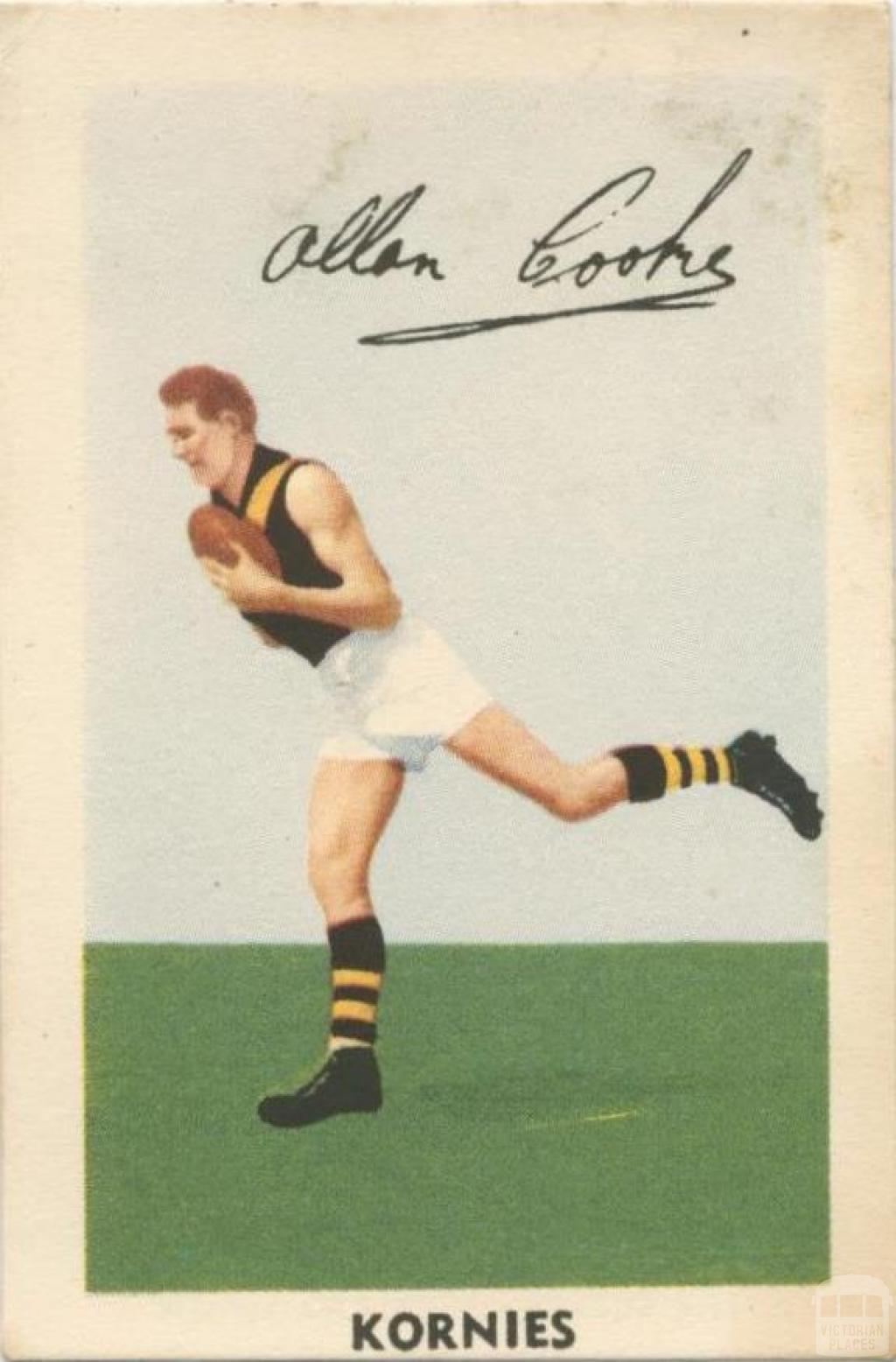 Allan Cooke, Richmond Football Club, Kornies Card