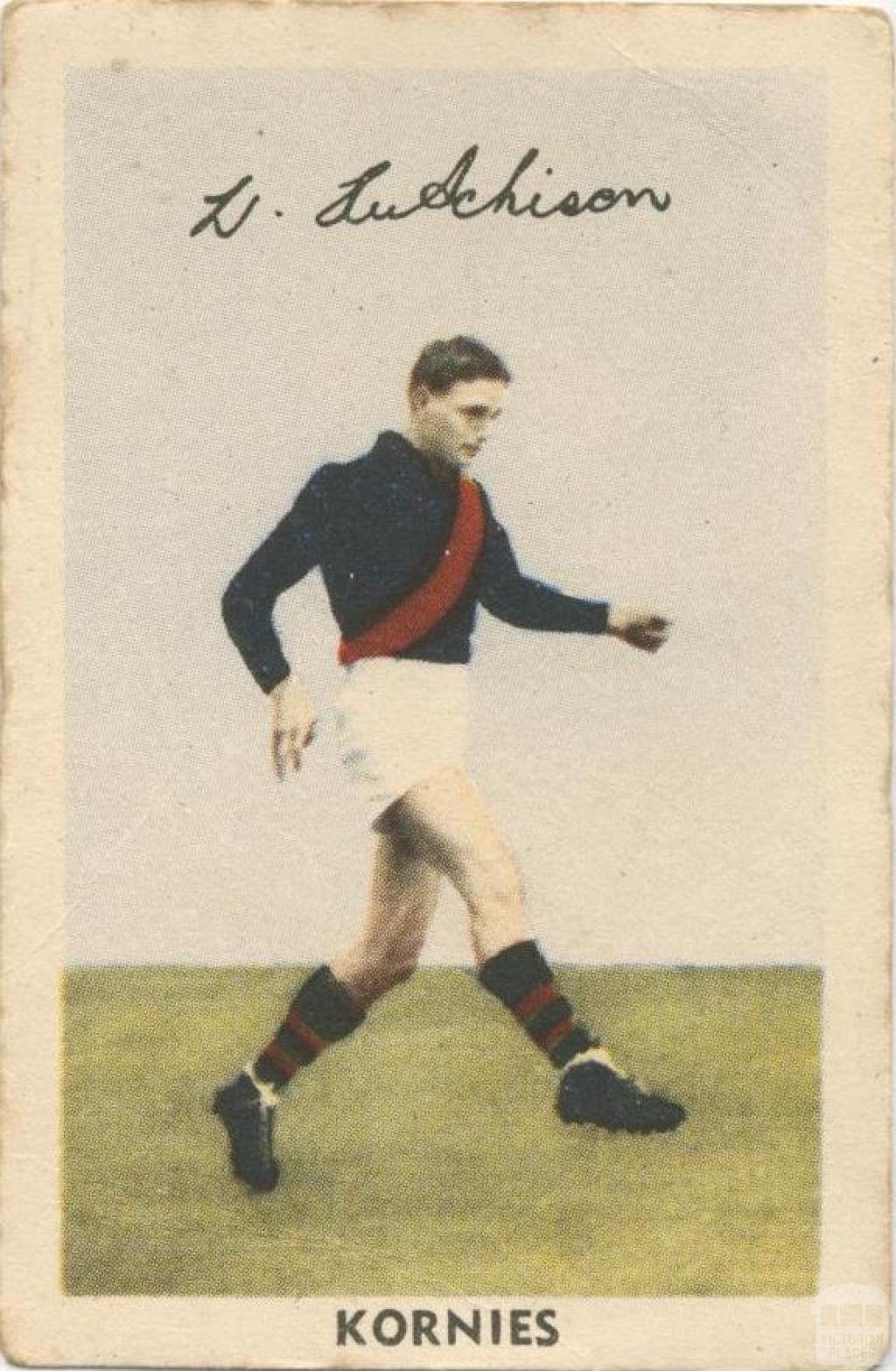 W. Hutchinson, Essendon Football Club, Kornies Card